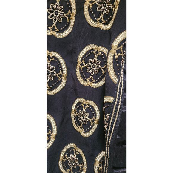 Beautiful vintage black and gold jacket monsoon - Picture 3 of 5